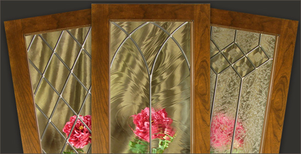 Leaded Glass for Kitchen Cabinet Doors - WalzCraft Custom Leaded Glass for Kitchen Cabinets